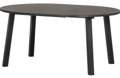 Woood Lange Jan Uitschuifbare Eettafel Rond Eiken Blacknight [fsc]