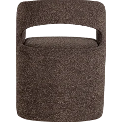 Woood Lanor Eetkamerstoel Grove Boucle Donkerbruin [FSC]