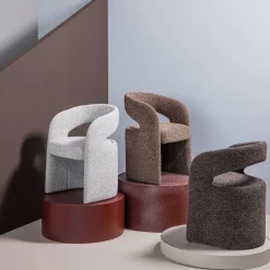 Woood Lanor Eetkamerstoel Grove Boucle Naturel [FSC]
