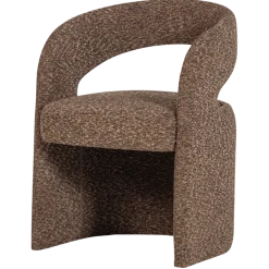 Woood Lanor Eetkamerstoel Grove Boucle Bruin [FSC]