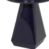 Woood Lavo Bijzettafel Metaal Hoogglans Donkerblauw