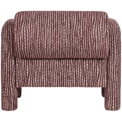 Woood Lenny Fauteuil Met Dessin Bordeauxrood