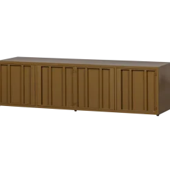 Woood Level tv-meubel metaal honinggeel 44x160cm