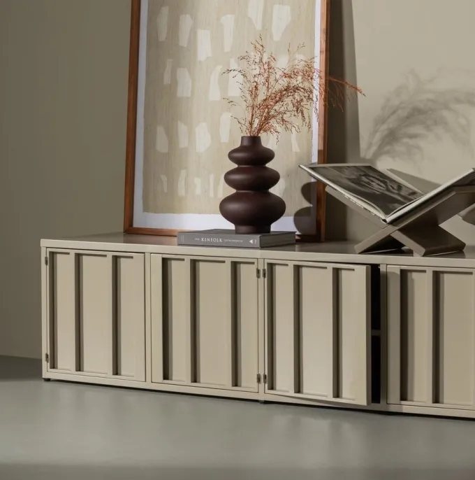 Woood Level tv-meubel metaal zand 44x160cm