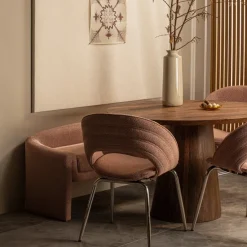 Woood Limit eetkamertafel rond mango hout walnoot ø130cm