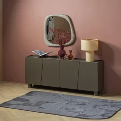Woood Livo Vloerkleed Viscose/Wol Grijs 170x240 Cm