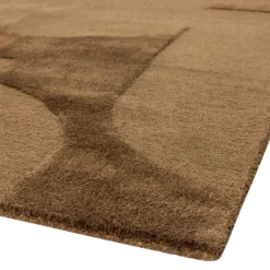 Woood Livo Vloerkleed Viscose/Wol Bruin 170x240 Cm