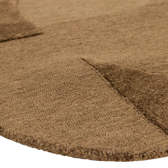 Woood Livo Vloerkleed Viscose/Wol Bruin 170x240 Cm
