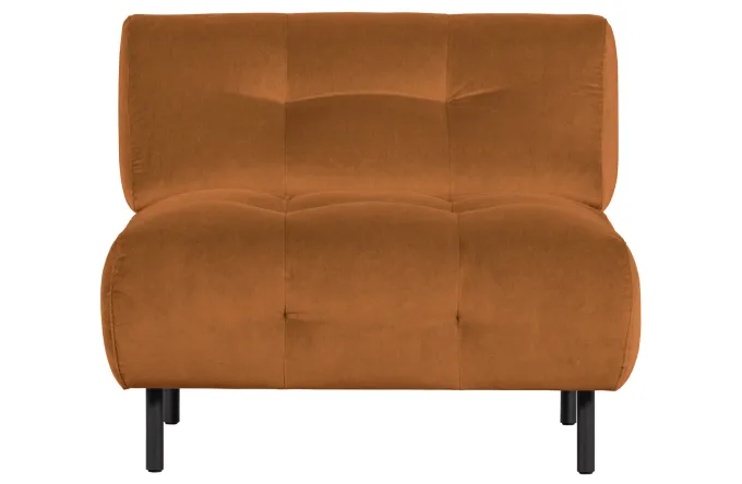 Woood Lloyd Fauteuil Gewassen Fluweel Cinnamon