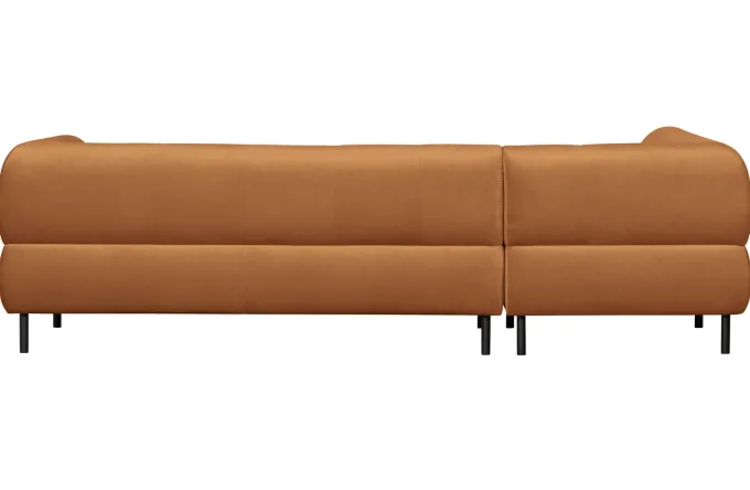 Woood Lloyd Hoekbank Links Gewassen Fluweel Cinnamon
