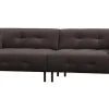 Woood Lloyd 4-zits Bank Gewassen Fluweel Cast Iron