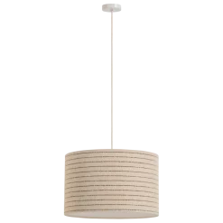 Woood Loft Hanglamp Metaal/Boucle Naturel Met Strepen