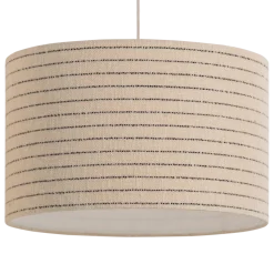 Woood Loft Hanglamp Metaal/Boucle Naturel Met Strepen