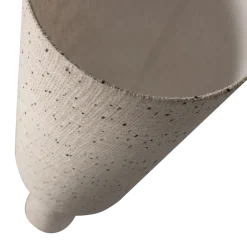 Woood Loft vloerlamp metaal/boucle naturel met stippen 130xo30cm