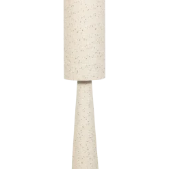 Woood Loft vloerlamp metaal/boucle naturel met stippen 130xo30cm