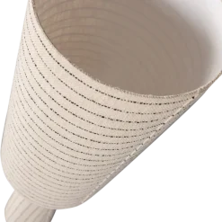 Woood Loft vloerlamp metaal/boucle naturel met strepen 130xo30cm
