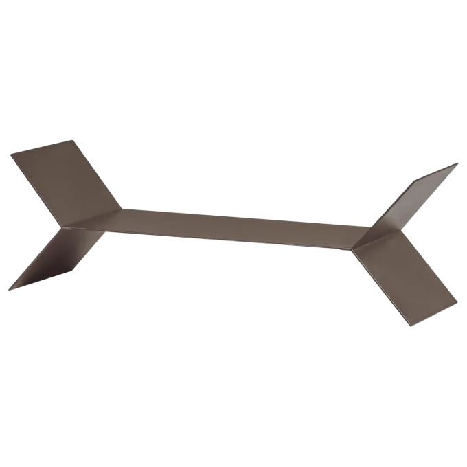 Woood Lorin Wandplanken Metaal Mokkabruin - Set Van 3