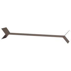 Woood Lorin Wandplanken Metaal Mokkabruin - Set Van 3