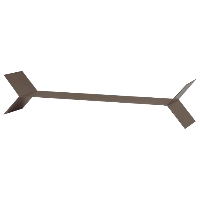 Woood Lorin Wandplanken Metaal Mokkabruin - Set Van 3