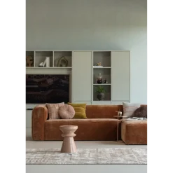 Woood Lovi vloerkleed polyester/katoen taupe 170x240cm