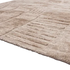 Woood Lovi vloerkleed polyester/katoen taupe 170x240cm