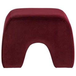Woood Lucen Poef Velvet Bordeauxrood [FSC]