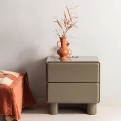 Woood Lustra Ladekast/Nachtkastje Hout Hoogglans Groen [fsc]