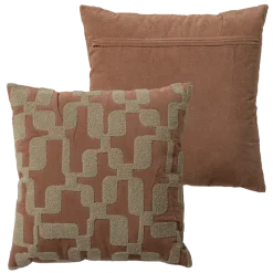 Woood Luvo Kussens Roze/Zand - Set Van 4