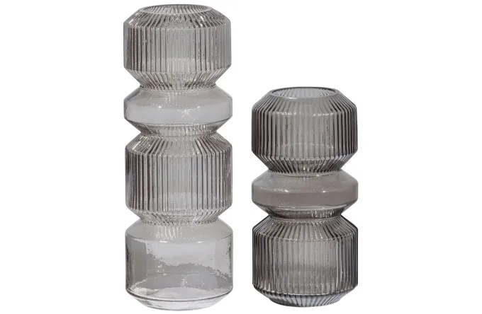 Woood Lyle Vaas Glas Licht Groen 35xØ13cm