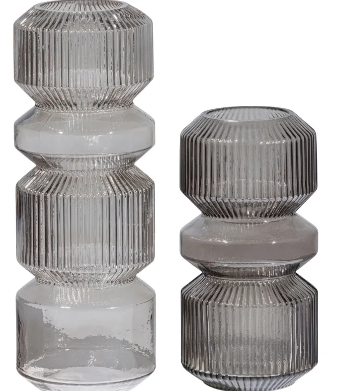 Woood Lyle Vaas Glas Warm Groen 25xØ12cm