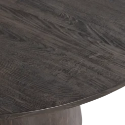 Woood Maan Eettafel Rond Mdf Donkerbruin Ø 120cm