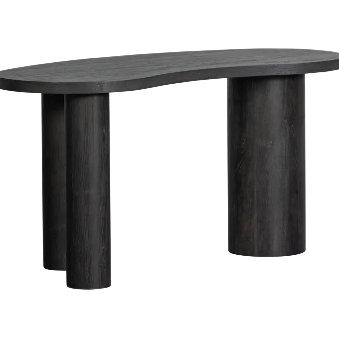 Woood MAAN organisch sidetable/bureau MDF donkerbruin