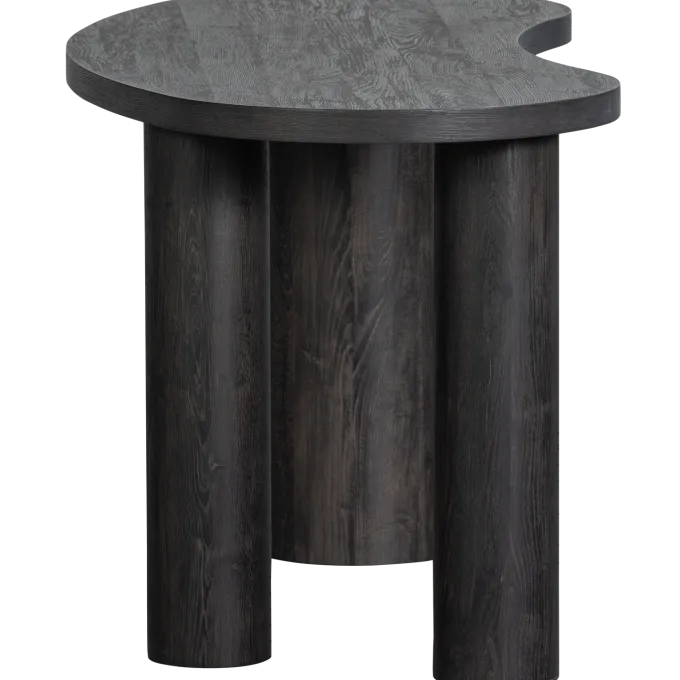 Woood MAAN organisch sidetable/bureau MDF donkerbruin