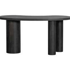 Woood MAAN organisch sidetable/bureau MDF donkerbruin