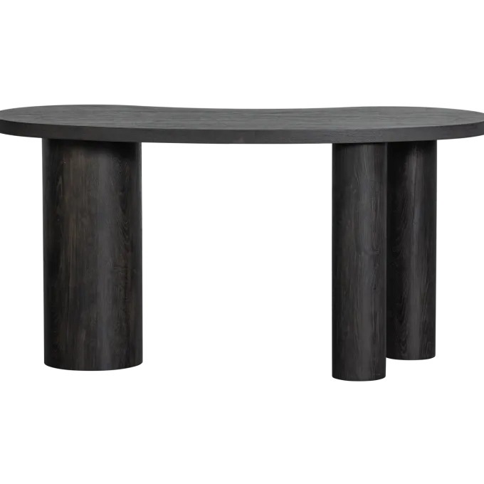 Woood MAAN organisch sidetable/bureau MDF donkerbruin