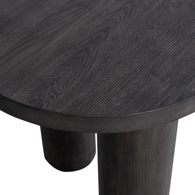 Woood MAAN organisch sidetable/bureau MDF donkerbruin