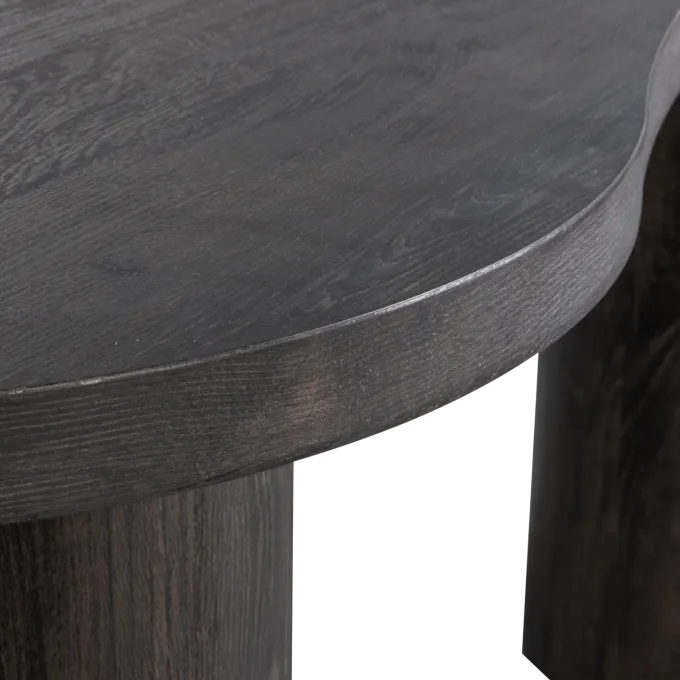 Woood MAAN organisch sidetable/bureau MDF donkerbruin