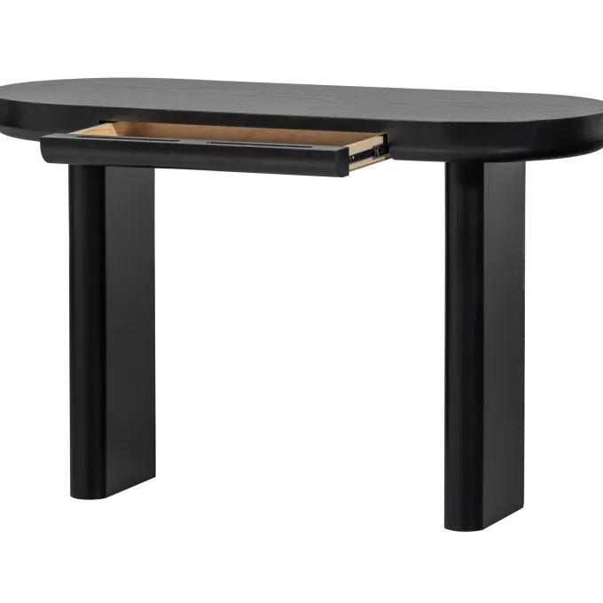 Woood Mael bureau/sidetable fineer zwart