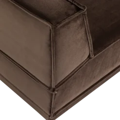 Woood Manu Chaise Longue Bank Rechts Velvet Bruin [fsc]