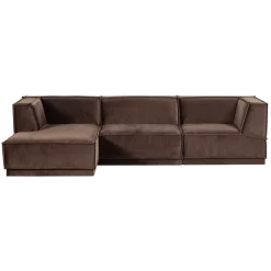 Woood Manu Chaise Longue Bank Links Velvet Bruin [fsc]
