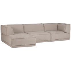 Woood Manu Chaise Longue Bank Links Grove Chenille Naturel [fsc]