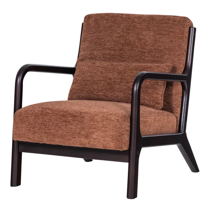 Woood Mark Fauteuil Chenille Bruin