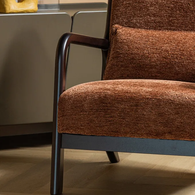 Woood Mark Fauteuil Chenille Bruin