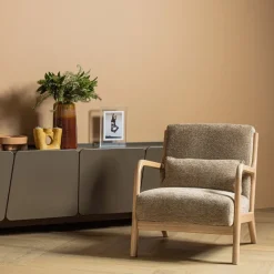 Woood Mark Fauteuil Chenille Zand