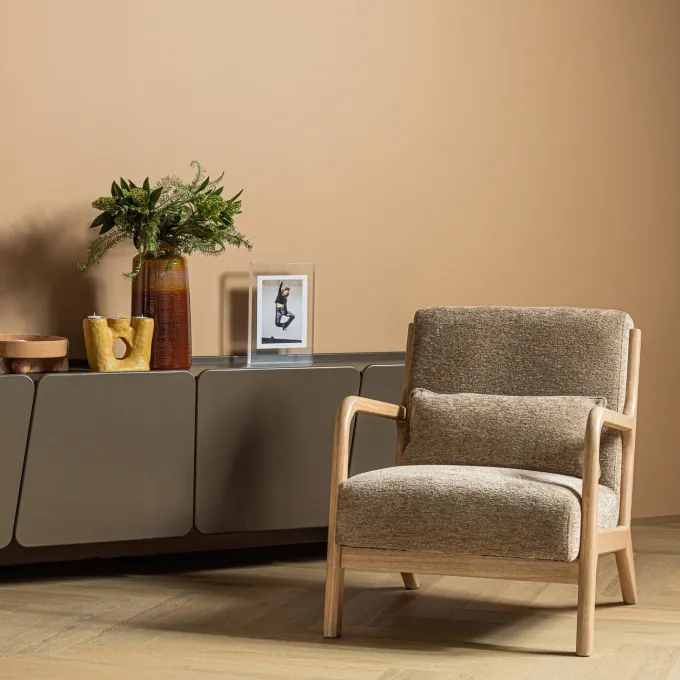 Woood Mark Fauteuil Chenille Zand