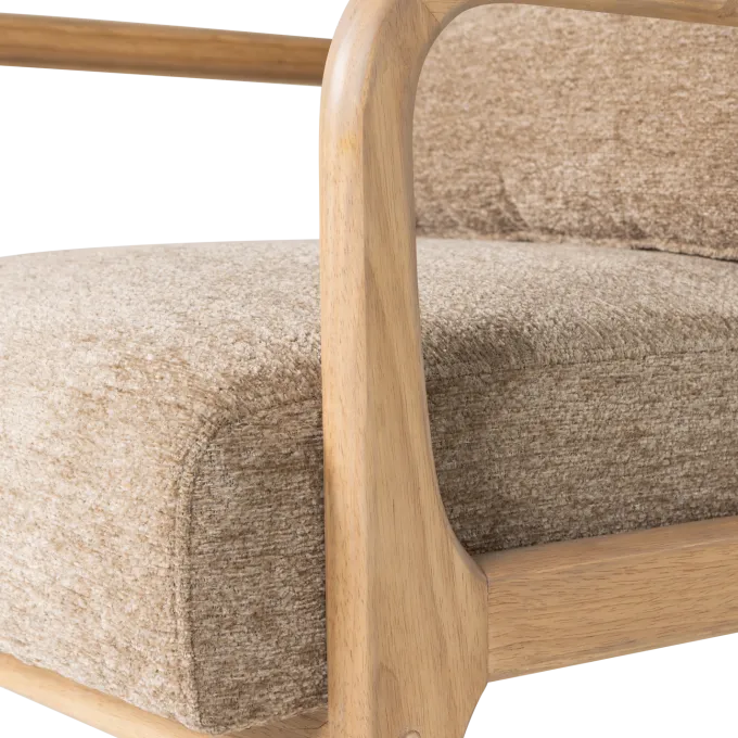 Woood Mark Fauteuil Chenille Zand