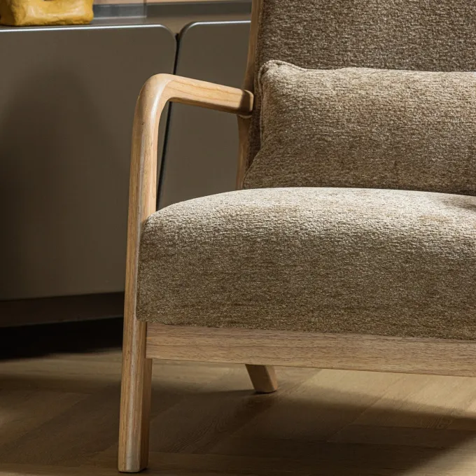 Woood Mark Fauteuil Chenille Zand