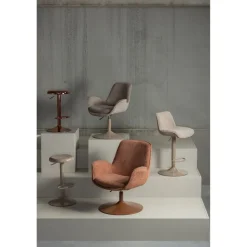 Woood Marten in hoogte verstelbare eetkamerstoel zand