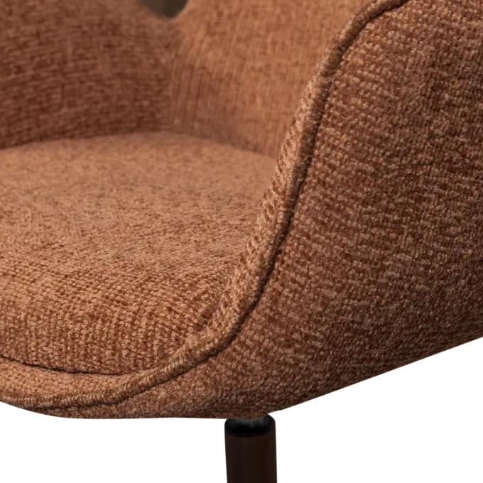 Woood Marten in hoogte verstelbare fauteuil oranje