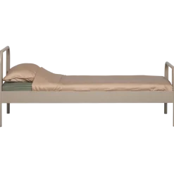 Woood Mata 1-persoons bed metaal zand 90x200cm